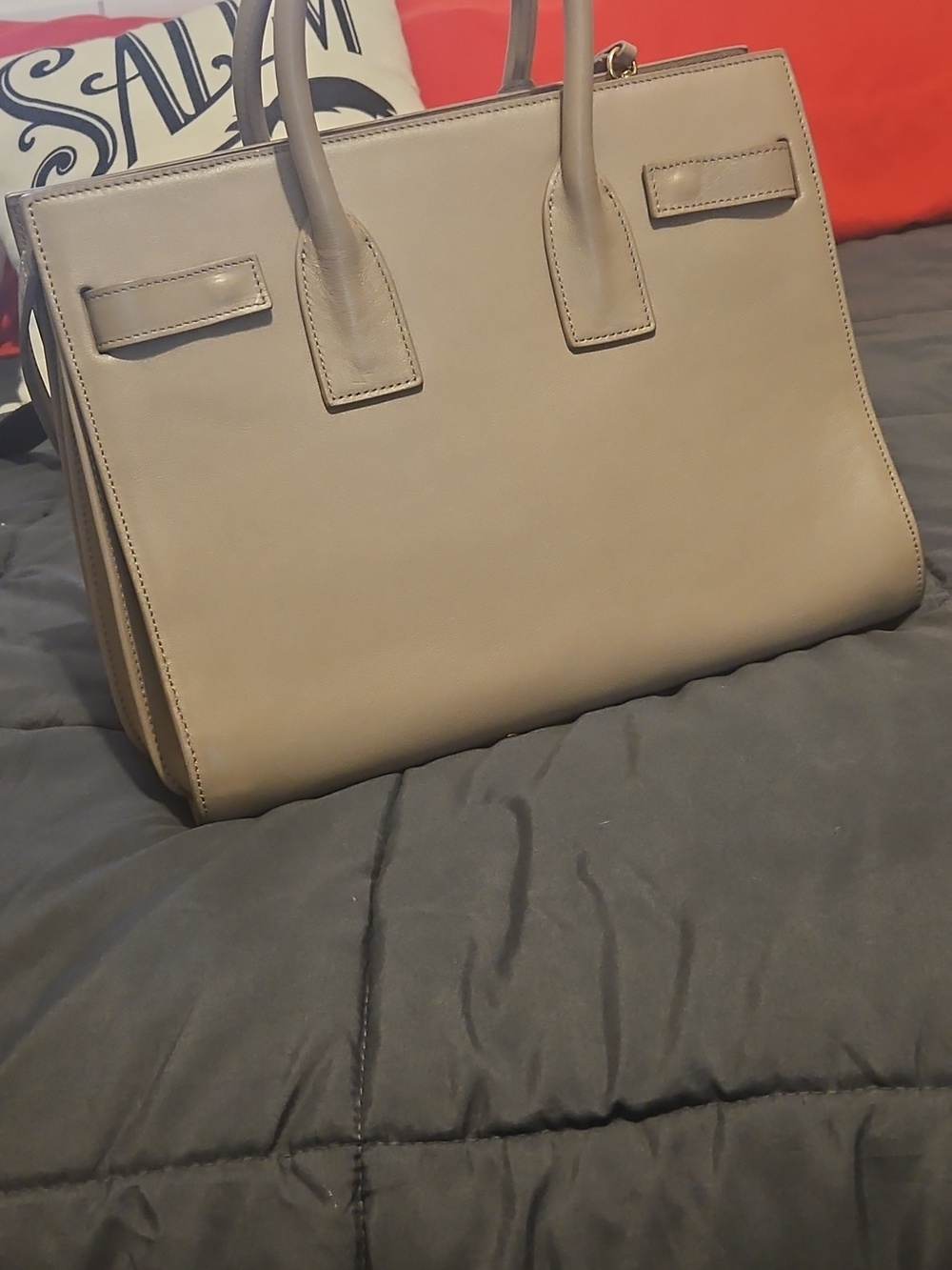 Vintage (2013) Saint Laurent Sac De Jour Medium Sized Tote Bag - Made In Italy - Picture 6 of 12